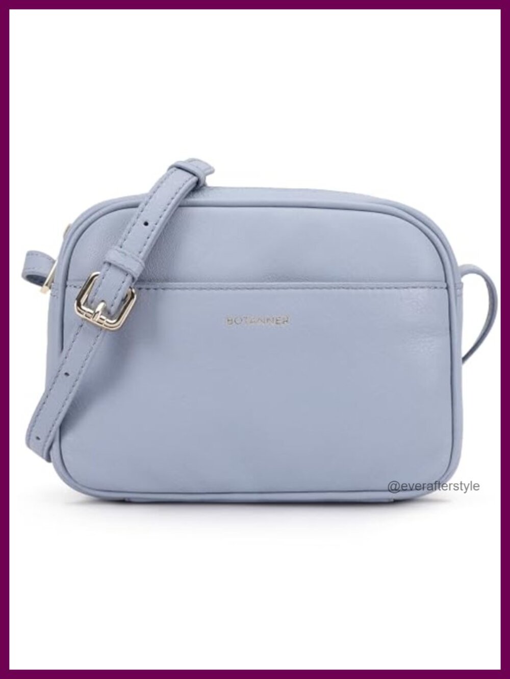 Genuine Leather Crossbody Bag Elegant Light Chic Adjustable Strap Top Zip